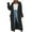 Black, variant on POIUYTR Long Cardigan Sweaters for Women Open Front Long Sleeve Chunky Cable Knit Maxi Duster Cardigans with Pockets Fashion Fall Winter Coat
