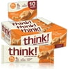 thinkThin High Protein Bars, Creamy Peanut Butter, 20g Protein, 10 Ct