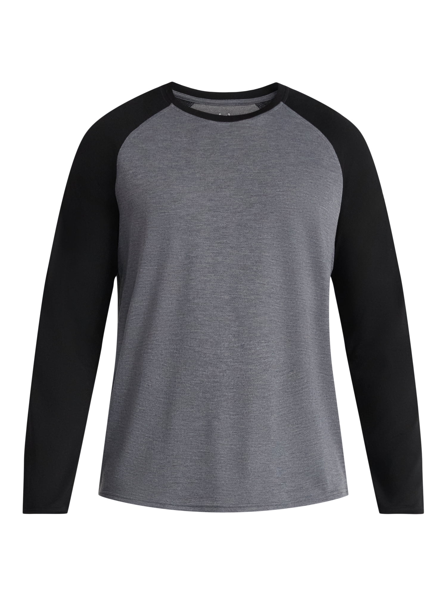 George Men's & Big Men's Relaxed Fit Raglan Tee with Long Sleeves, Sizes S-3XL