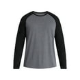 thumbnail image 5 of George Men's and Big Men's Raglan Tee with Long Sleeves, Sizes S-3XL, 5 of 5