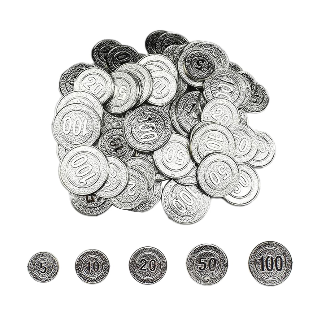 Poker Chips Set 100 Pieces 5 10 20 50 100 Numbered Poker Set & Accessories 