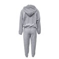 thumbnail image 7 of Kaemgyyd Women 2 Piece Tracksuit Corduroy Half Zip Long Sleeve Hooded Sweatshirt and Sweatpants Two Pieces Outfits Sweatsuit Set, 7 of 7
