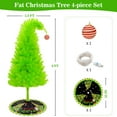 thumbnail image 6 of WETRBWEH 6FT Christmas Tree, Whimsical Artificial Christmas Trees, Top Curved Lime Green Xmas Tree with Tree Skirt for Christmas Decorations, 6 of 8