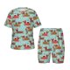 thumbnail image 1 of Fotbe Dachshund Christmas Play Pijama Estampada de 2 Piezas para Niños – Ropa de Dormir de Manga Corta Cómoda para Niños y Niñas, Camiseta y Shorts de Algodón-4X-Large, 1 of 6