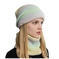 thumbnail image 2 of Women's Thermal Knit Beanie with Scarf, Winter Cycling Hat with Ear Protection for Extreme Cold Weather, Windproof Fleece Lined Cap for Outdoor Activities and Commuting, 2 of 5