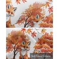 thumbnail image 6 of Orange Fox Thanksgiving Kitchen Valances for Windows Farmhouse Linen Window Valance Curtain for Living Room Window Treatment Fall Maple Leaves Pastoral Trees Valance Rod Pocket Topper, 42 x 12 Inch, 6 of 6