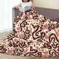 thumbnail image 6 of Pofeuu Snake Print Ultra-Soft Micro Fleece Blanket,for Bed Or Sofa,All Season Throw Blankets Flannel Blanket-40"x30", 6 of 7