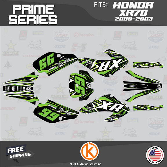 Kalair GFX Graphics Kit for Honda XR70 (2001-2003) Prime Series