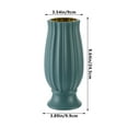 thumbnail image 3 of PATLOLLAV 1 Pcs Plastic Vase, Elegant Imitation Ceramic Vase, Unbreakable Centerpieces Flower Arrangement Decorative Vase for Living Room, Dining Table, Office Decor, Bedroom, Table, Kitchen Shelf, 3 of 6