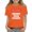 Orange, variant on Grblisyd First Day of School Girls Boys T Shirts Kids Summer Letter Print Crewneck Tops Short Sleeve Cute Tees 5-14 Years