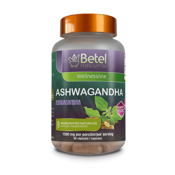 Premium Ashwagandha Capsules by Betel Natural - Relax Your Day Away - 90 Caps
