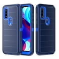 thumbnail image 5 of TASHHAR Moto G Play 2023 Case Military Grade Full Body Multilayer Drop Shock Protection Rugged Durable for Motorola G Play 2023/G Pure/G Power 2022 Phone - Dark Blue, 5 of 8
