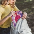 thumbnail image 6 of Laptop Bag Briefcases Computer Inner Bags Computer Bags Laptop Sleeves Work Travel School Bag16inch Pink and Purple Record Pattern, 6 of 8