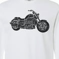 thumbnail image 4 of Inktastic Distressed Motorcycle Long Sleeve T-Shirt, 4 of 5