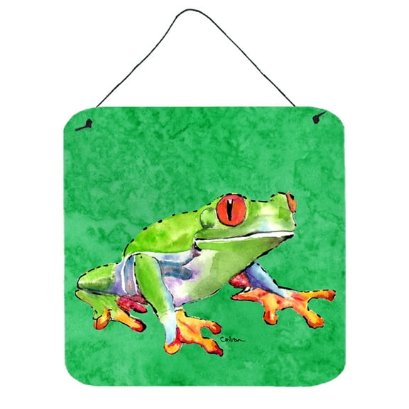 Carolines Treasures 8688DS66 Frog Wall or Door Hanging Prints 6HX6W multicolor