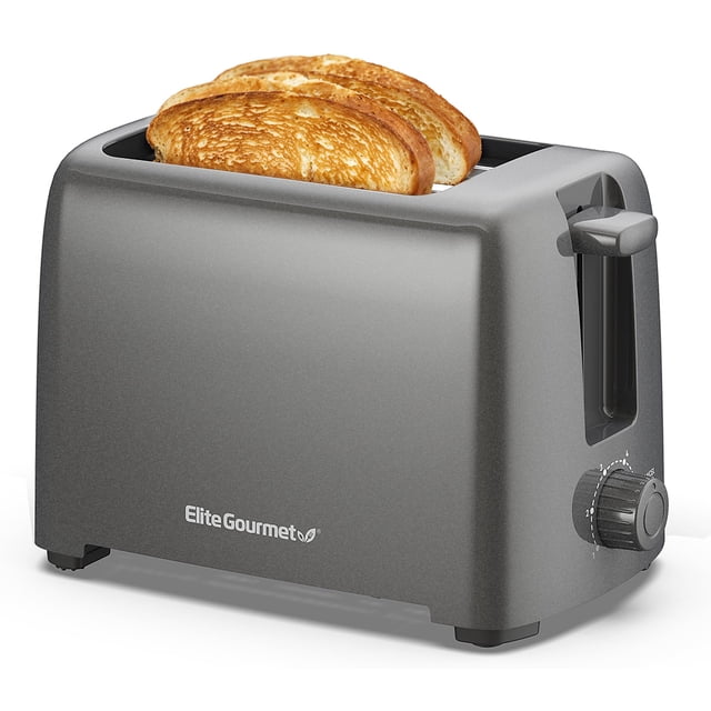 Toaster Elite Gourmet ECT1027G, 2 ranuras, 3,2 cm de ancho, color bronce