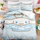 thumbnail image 1 of Juego de cama de dibujos animados de Anime Sanrio, edredón Kawaii Cinnamoroll, funda nórdica, funda de almohada, juego de cama para niños y niñas, Twin King Size, 1 of 4