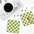 thumbnail image 3 of Bingfone Vintage Happy Fruit Leather Drinks Coasters with Set of 6,Suitable for Home Kitchen,Coffee Cup Coasters Home Gift, 3 of 7