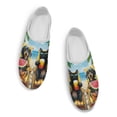 thumbnail image 2 of Chririnla Cute Cat and Dog Women Mules Shoes Garden Clogs Breathable Comfortable Walking Sneaker Ladies Work Slip On Loafers Open Back Beach Slide Sandals, 2 of 7