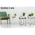 thumbnail image 5 of Tray Metal End Table, Sofa Table Small Round Side Tables, Anti-Rust and Waterproof Outdoor & Indoor Snack Table (Green), 5 of 6