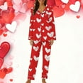 thumbnail image 2 of FDGIU Valentine's Day Pajamas for Women Set - Long Sleeve Button Up Pj’s Comfy Loungewear, 2 of 6