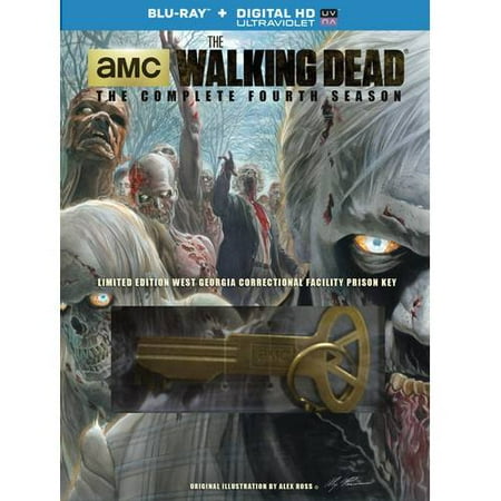 The Walking Dead: The Complete Fourth Season (Blu-ray + Prison Key) (Walmart Exclusive) (Widescreen)