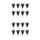 thumbnail image 2 of Cateissary 8 pack/lote Cualquier espacio Hierbas pomposas artificiales altas Decoración llamativa Seda elegante Bajo mantenimiento negro > 45 negro >45cm 2Conjunto, 2 of 6