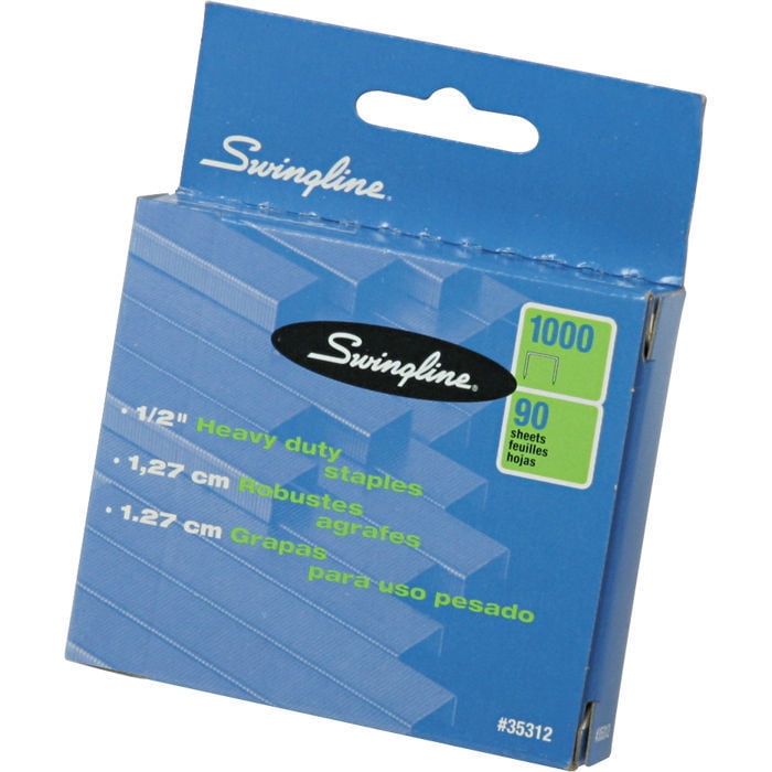 Swingline S.F. 13 HeavyDuty Staples, 1/2" Leg Length, 90Sheet
