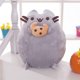 thumbnail image 2 of Muñeco de peluche de gato Pangji, muñeco de dibujos animados con forma de galleta y almohada, 2 of 6