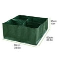 thumbnail image 5 of Whoamigo Raised Garden Planter Bag Bed 4 Divided Grids Durable Square Planting Grow Pot for Carrot Onion Herb Flower Vegetable, 5 of 11