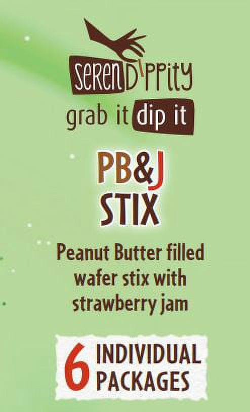 Serendippity Peanut Butter Sticks with Strawberry Jam, 6 2.1 oz Trays