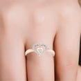 thumbnail image 3 of CILENON Ring Set for Women Heart-To-Heart Ladies Diamond Engagement Ring Creative Jewelry Love Gif Anillos Para Mujer Wedding Ring Rose Gold Rings for Women(Rose Gold,8), 3 of 6
