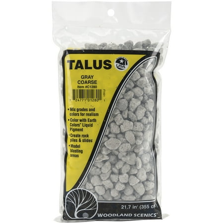 Coarse Talus 21.7 Cubic Inches-Gray