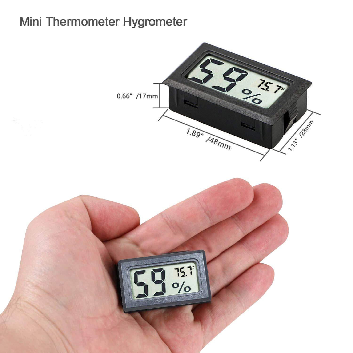 Small size digital lcd thermometer hygrometer humidity temp meter measuring VAUS