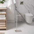 thumbnail image 4 of Gatco 1431SN 22.25 Pouces Support de Base Carré Moderne, Nickel Satiné, 4 of 5