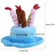 thumbnail image 2 of Gorro de fiesta de cumpleaños para mascotas con velas de colores para perros, gatos y animales pequeños (azul) - Adorno para pastel de cumpleaños para perros y gatos, 2 of 5