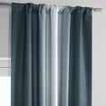 thumbnail image 3 of Half Price Drapes Parallel Teal Room Darkening Curtains for Bedroom (1 Panel), 50W X 96L, 3 of 10