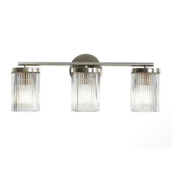 Ruee Appliances 3 Light Vanity Bar, Brushed Nickel Finish