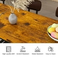 thumbnail image 4 of AWQM Dining table 5 Piece Industrial MDF & Metal Dining Table Set, Rustic Brown, 4 of 8