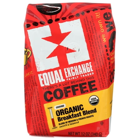 (6 Pack)Equal Exchange Organic Drip Coffee - Breakfast Blend  12 oz.