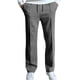 thumbnail image 1 of Pantalones largos de sarga para hombre, con cordón ajustable, cintura elástica, holgados, para correr, informales, de poliéster, 1 of 2