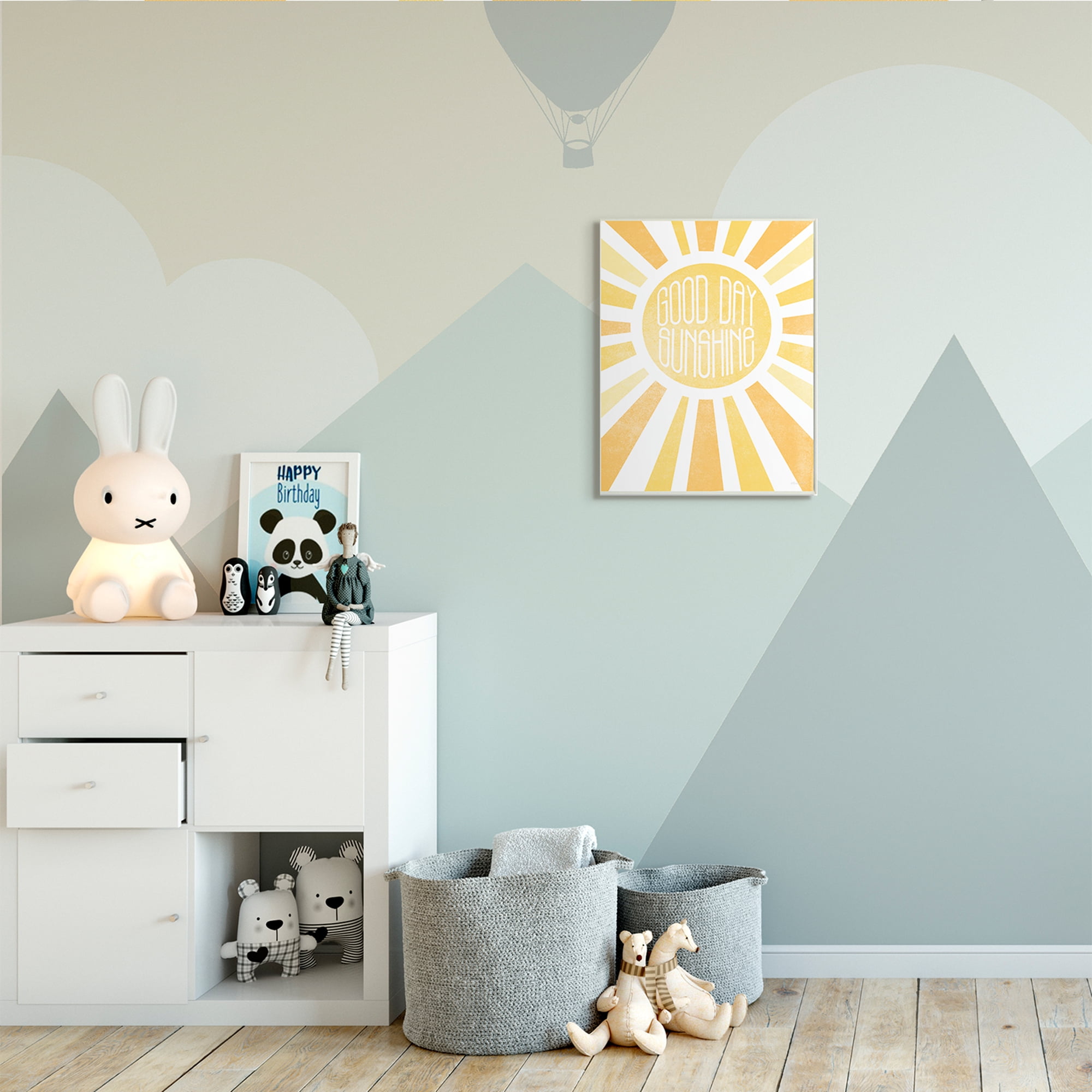 Stupell Industries Good Day Sunshine Greeting Bright Yellow Rays ,13 x 19,Designed by Susan Ball
