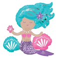 thumbnail image 1 of Shimmering Mermaid Foil Balloon - Perfect Party Decor with Extended Float Time, 1 of 3