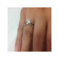 thumbnail image 4 of Bague de Fiançailles Solitaire en Diamant Rond 1ct Or Blanc 14k, 4 of 4