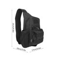 thumbnail image 4 of Bolsa de mochila bolsa de pecho multifunción Oxford de nailon para exteriores senderismo para acampar al aire libre para deportes de escalada de montaña Fugacal Otros, 4 of 8