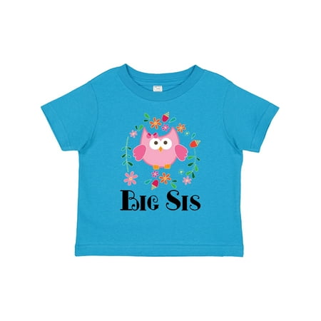 

Inktastic Big Sis Girls Sister Announcement Gift Toddler Toddler Girl T-Shirt