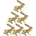 thumbnail image 3 of CIMAXIC easter 6Pcs Easter Bunny Napkin Rings Rabbit Napkin Ring Holders Metal Napkin Holders for Easter Party,2.17"X2.09"X1.57", 3 of 3