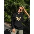 thumbnail image 2 of Golden Butterfly Hoodie Women -Smartprints Designs, Female 4X-Large, 2 of 4