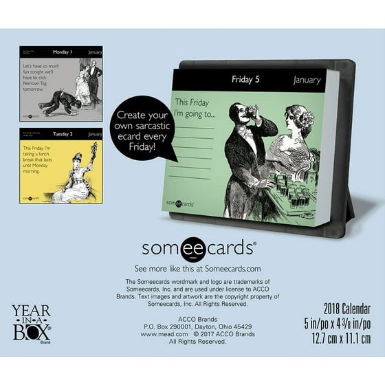 2018 Someecards Uncensored Desk Calendar More Humor By Acco 2018 Someecards Uncensored Desk Calendar More Humor By Acco Brands