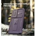 thumbnail image 4 of Dexnor for Samsung Galaxy S25 Ultra Case with Built-in Slide Camera Cover & Screen Protector & Kickstand, Shockproof Rugged Case Full-Body Bumper Protective Cover for Galaxy S25 Ultra 2025, Purple, 4 of 7